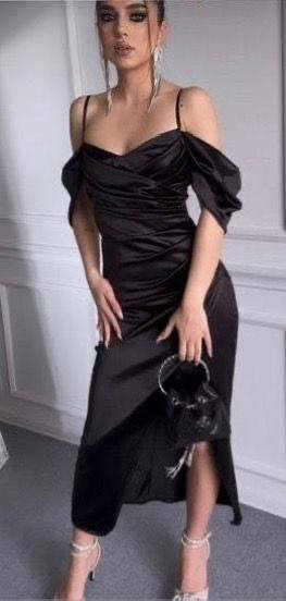 Rochie din satin Eveline