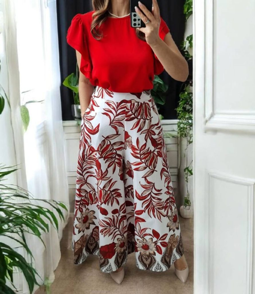 Fuste pantalon din bumbac Sophia