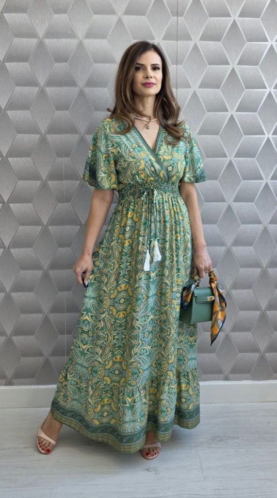 Rochie lunga din bumbac Indira