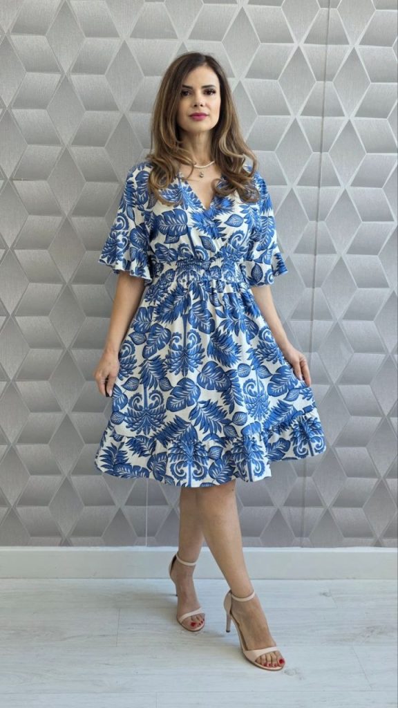 Rochie din vascoza cu pietre Emilia