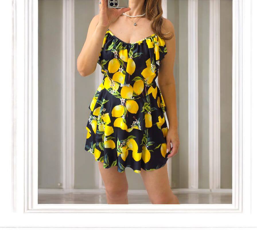 Rochie cu imprimeuri din lycra Maxine