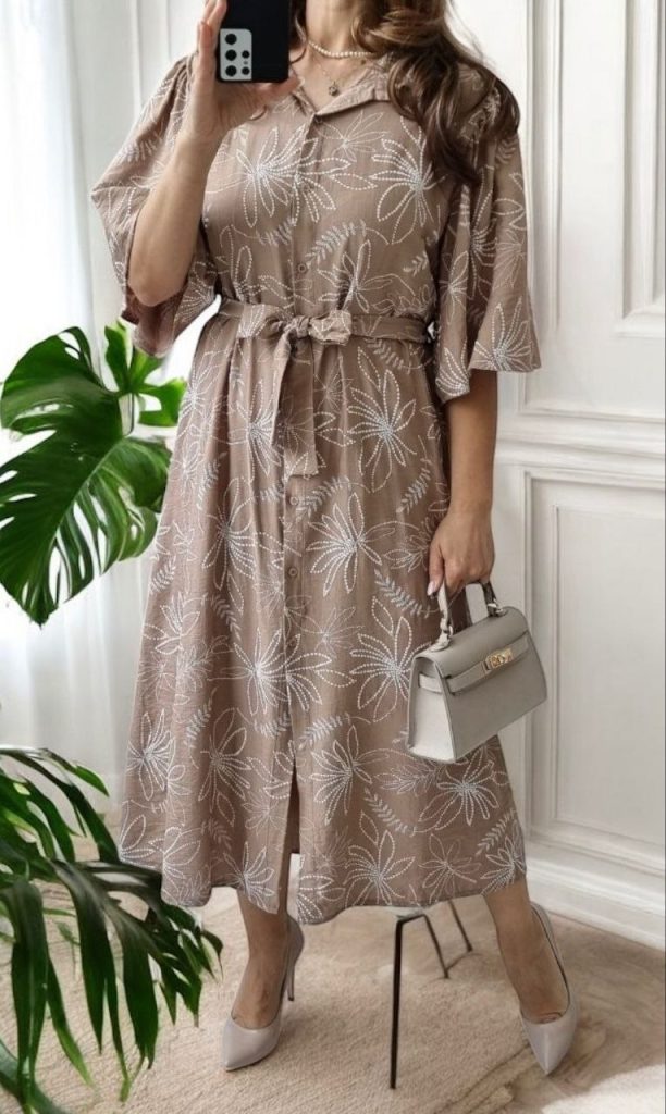 Rochie midi din vascoza Elisa