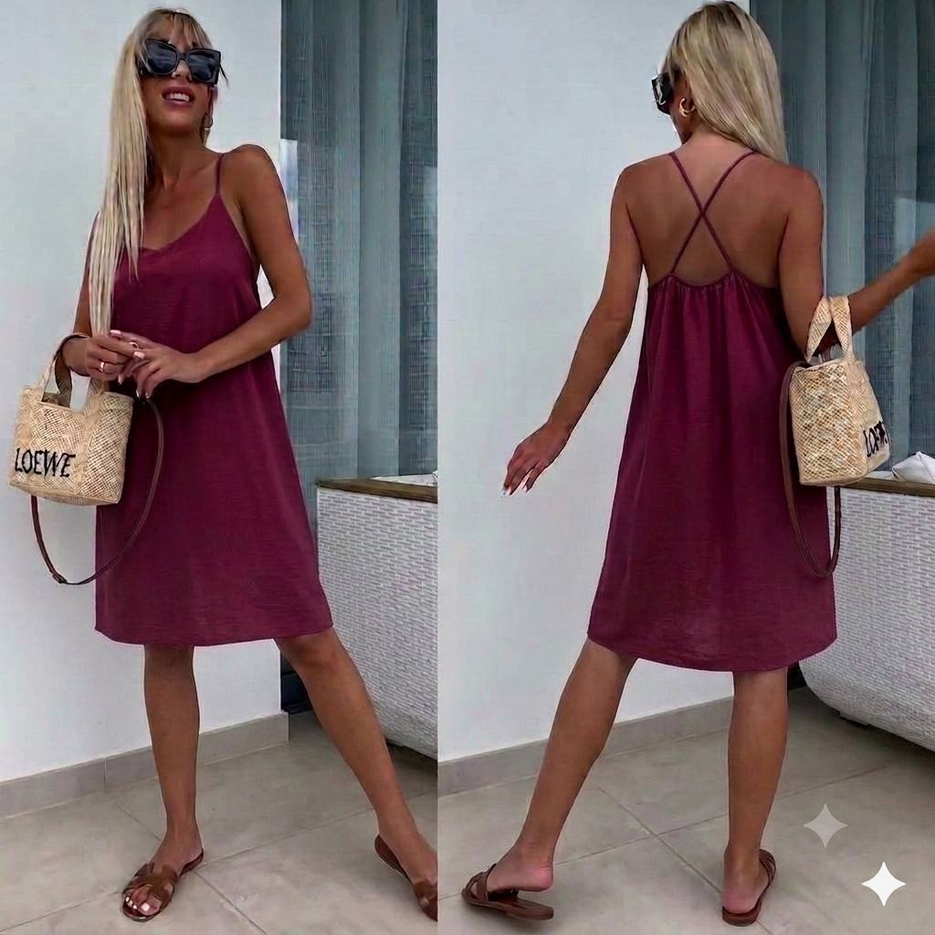 Rochie lejera cu bretele Greta