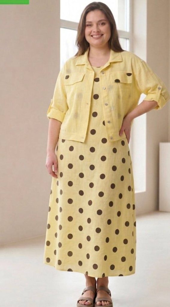 Rochie + jacheta din bumbac 100%